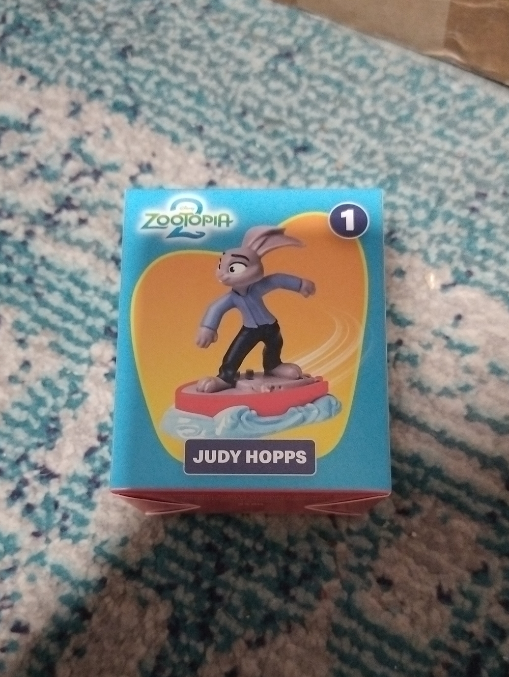 McDonald's Zootopia 2 Judy Hopps Figure - Blue, Gray, Red